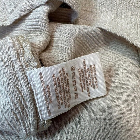 Free People The High Road Jumpsuit Off The Shoulder Bohemain Dress Beige XS - Picture 8 of 9